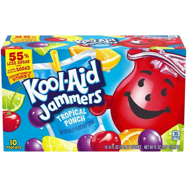 Kool-aid jammers tropical punch calories