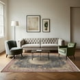 thumbnail image 4 of Navy Oriental Area Rugs for Living Room Washable Rugs Boho Moroccan Area Rug Soft Neutral Geometric Bohemian Carpet Distressed Indoor Rug for Bedroom Dining Room Office Foldable Nonslip Rug, 4 of 9