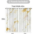 thumbnail image 2 of Cattle Blackout Curtains 2 Panels-21Wx63L Each, The Skin of Highland Cattle, Black, White, Orange Window Drapes, 2 of 4