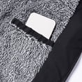 thumbnail image 6 of safuny Men's Hooded Zipper Cardigan Long Sleeve Fleece Jacket Soft Breathable Fabric Casual Outdoor Wear Standard Thickness Fashion Outerwear Black L, 6 of 9