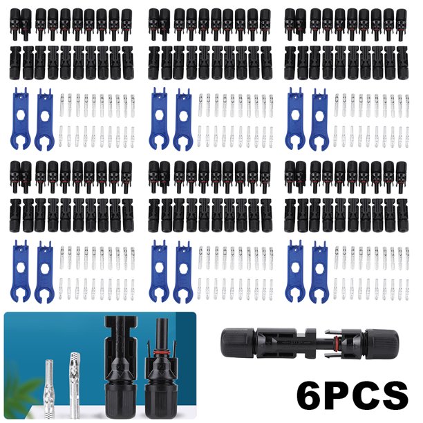 10 Pares Conector Cable Fotovoltaico IP67 Impermeable Y Enchufe para