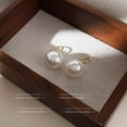 thumbnail image 5 of Faty-T 925 Sterling Silver Hoop Handpicked White Freshwater Cultured Pearl Dangle Drop Earrings Jewelry for Women, 5 of 8