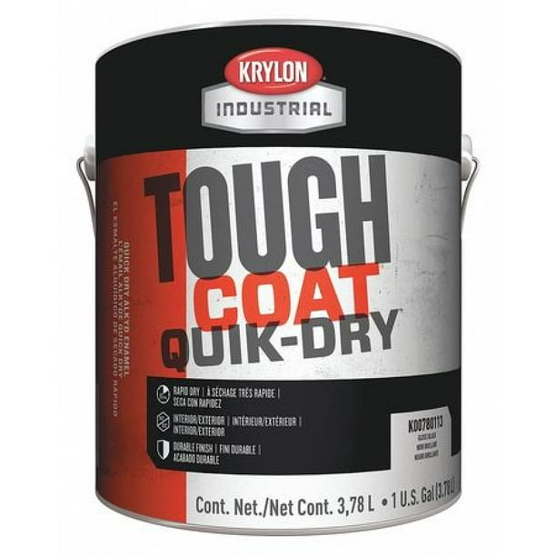 KRYLON K0078011316 1 gal. Gloss Black High Gloss Alkyd Enamel Paint