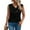 Black, variant on CheerKidz Fashion Women's Summer Button Down V Neck T-Shirt Sleeveless Loose Tops,Casual Vacation Clothes,Trendy Summer Blouse(Blue,XL)