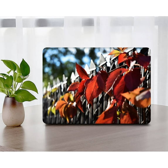 KSK KAISHEK Compatible with MacBook Air 13.6" m2 Case 2022.0 Rel. Model A2681, Plastic Hard Protective Shell Case Cover + Black Keyboard Cover, Plants series 0141