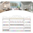 thumbnail image 6 of 5 Tiers Metal Nail Polish Holder Cosmetic Display Case Lipstick Perfume Wall-Mounted Shelf  Nail Polish Storage Racks for Home Spa Nail Salon Shop, 6 of 16