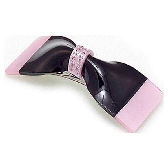 Caravan Pasador Tipo Esmoquin Rosa-Negro Modelo No. 4341