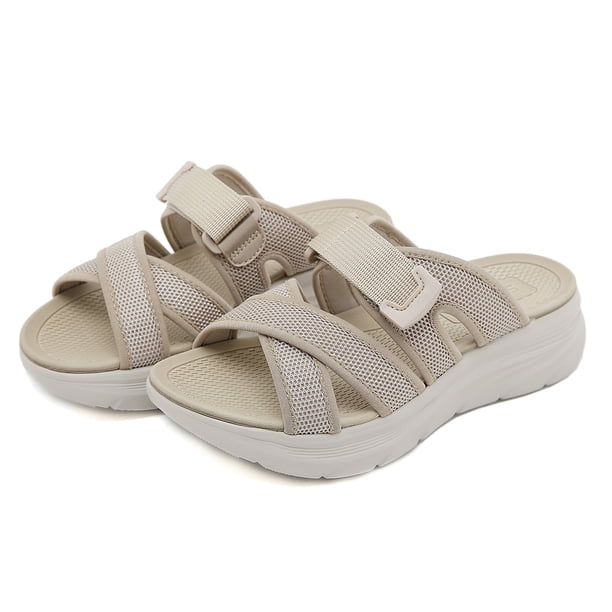 Mujer Cómodas Zapatillas Casuales para Caminar Sandalias de Suela Gruesa para Fiestas y Vacaciones