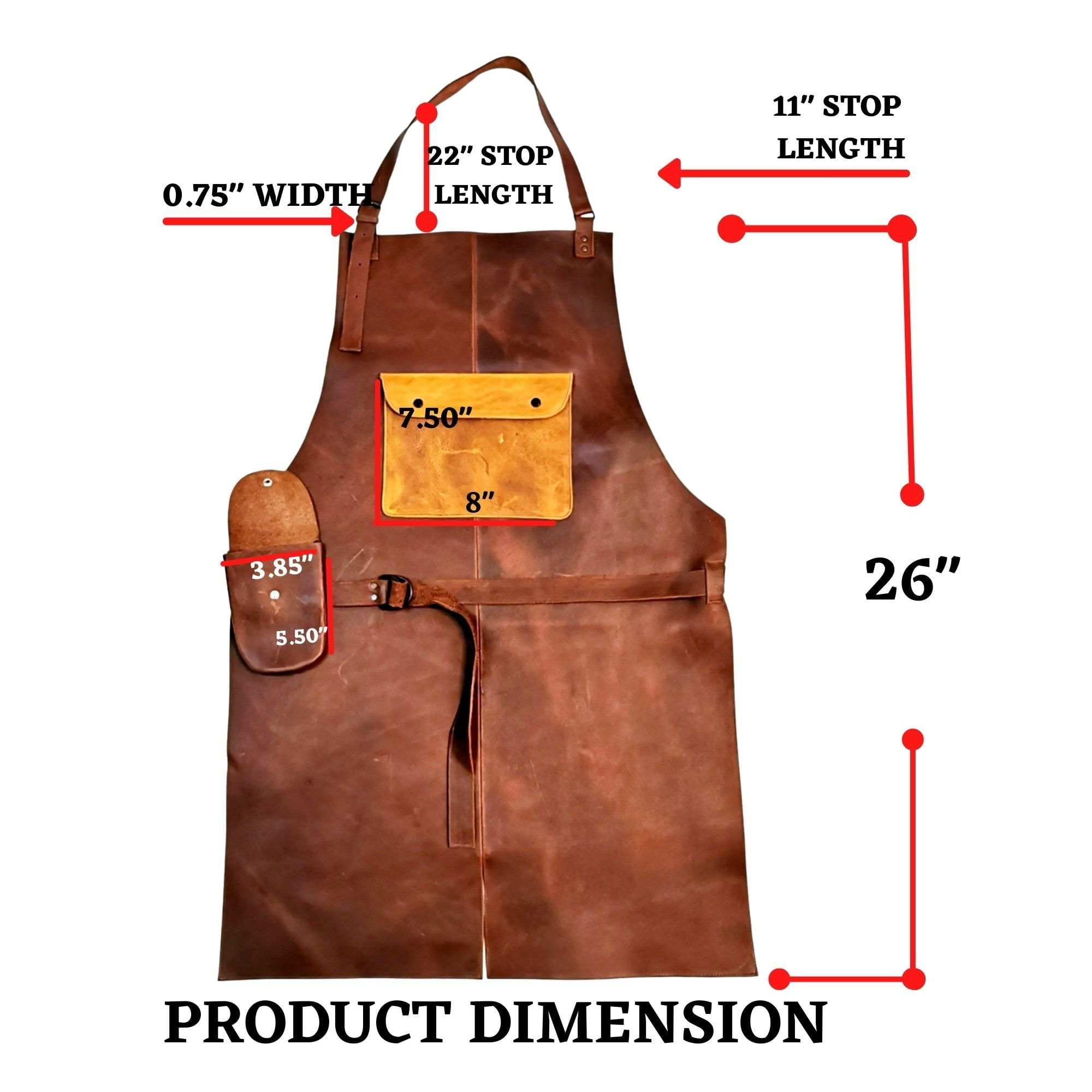 Leather Apron Button Top - Ready-to-Wear