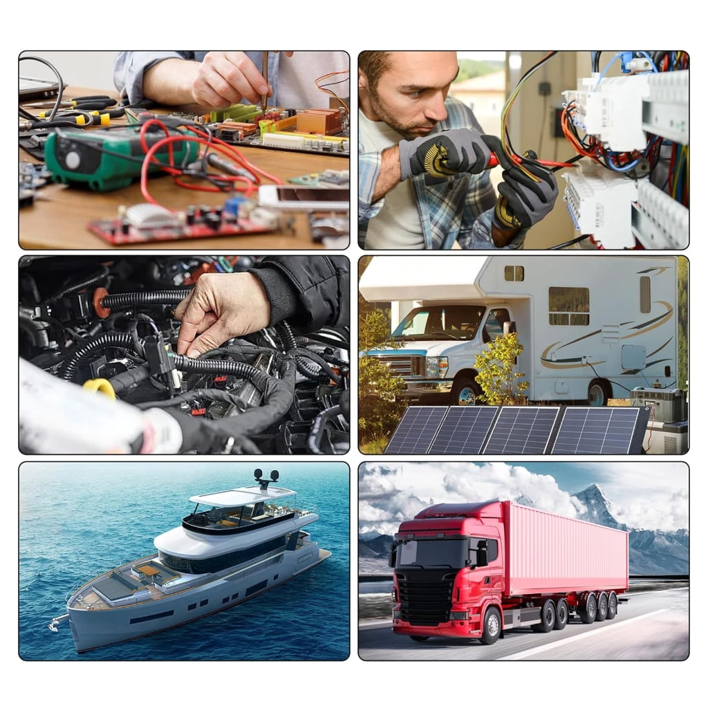 MOMOJIA Marine Boats 0 Gauge Wire Splices Connectors Heat Shrinks Tubing Connectors
