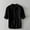 Black, variant on FRSASU Mens Linen Shirts Casual Cotton 3/4 Sleeve Regular-Fit Henley T-Shirt Summer Lightweight Beach Yoga Tops White