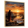 thumbnail image 2 of Designart "Sahrawi Tents Landscape I" Landscapes Framed Wall Art - Global Yellow Africa Landscape Bedroom Framed Canvas Wall Art, 2 of 6