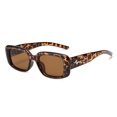 thumbnail image 1 of Gafas de sol cuadradas pequeñas para hombre y mujer, lentes de sol con montura negra, estilo Punk, Vintage, a la moda, para conducir y pescar, 1 of 5
