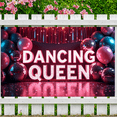 thumbnail image 5 of LUUFILx Dancing Queen Banner Sparkle Disco Festive Background Birthday Party Supplies Glamorous Backdrop Celebration Decorations Event Props Decors, 5 of 7