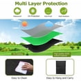 thumbnail image 2 of Fundas para muebles de jardín, funda para muebles de jardín, lona protectora para mesa de exterior, impermeable, 420D, Oxford, anti-UV, resistente al viento, cuadrada, 150 x 150 x 75 cm, 2 of 5