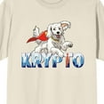 thumbnail image 2 of Superman 2025 Leaping Krypto Adult Natural Crew Neck Short Sleeve T-shirt-Medium, 2 of 7