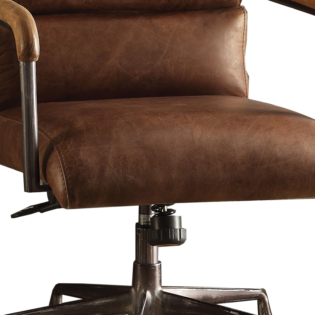 Acme Furniture Harith Office Chair, Retro Brown Leather