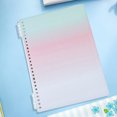 thumbnail image 2 of LEFXSMR Binder Notebook, Refillable Slim Ring Loose-Leaf Notebook, Detachable B5 Binders for College Ruled Journal & Office Supplies, Multicolor, 2 of 7