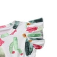 thumbnail image 3 of PENGXIANG Bébé Fille Cactus Floral Romper Princesse une Seule Pièce Combinaison Sans Manches, 3 of 6