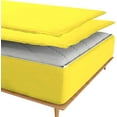 thumbnail image 2 of DNG Creations Zipper Fitted Sheet 15 Inch Deep Pocket ( Includes - 2 Sheet has Zipper & 1 Fitted Sheet Base ) - California King (72x84) Size 100% Egyptian Cotton ( Solid Yellow Colour ), 2 of 9