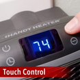 thumbnail image 3 of Tel Qu'à la Télé Handy Heater Turbo 800 Chauffage d'Appoint Électrique à Brancher pour Prise Murale avec Thermostat Réglable, Chauffage Céramique Silencieux, 800 W, 3 of 7