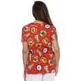 thumbnail image 3 of DreamCrest Women's Scrub Tops Holiday Scrubs Nursing Scrubs (Merry Xmas, 1X), 3 of 3