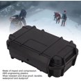 thumbnail image 4 of Instrument Tool Box, Pressure Resistant Waterproof Hard Carry Case Durable Double Layer Impact Resistant for Camping(Double Waterproof Compartment, Black), 4 of 5
