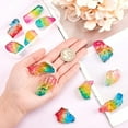 thumbnail image 3 of 200g Rainbow Titanium Coated Rough Crystal Point Raw Rock Quartz Cluster Specimen Stones No Hole Dyed Tourmaline Plating Natural Quartz Crystal Beads for Crafts Decor Vase Filler about 12 Pcs, 3 of 9