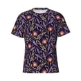 thumbnail image 3 of Naloa Lavender Flowers Men's T-Shirt Sport T-shirt Men's Basic Tee Casual Men's Shirt, Round Neck, Short Sleeves - Small, 3 of 5