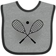 thumbnail image 3 of Inktastic Squash Sport Rackets and Ball Boys or Girls Baby Bib, 3 of 4