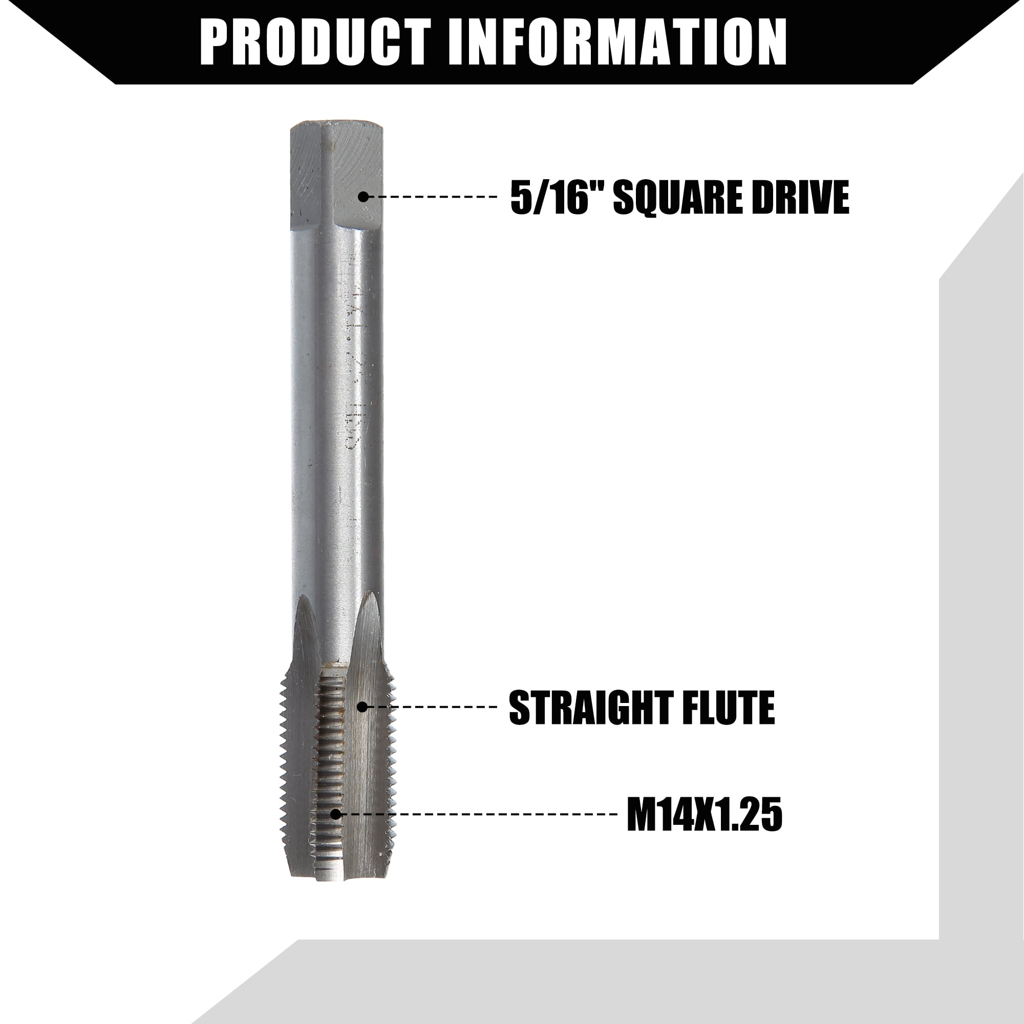 Unique Bargains Universal Spark Plug Thread Repair Tools M12x1.25 Inserts M14x1.25 Tap Set
