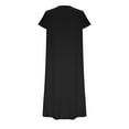 thumbnail image 4 of EGNMCR Robes de Fête pour Femmes Nouvelle Robe d'Été pour Femmes Ajustée à Manches Courtes Robe T-shirt Colorée, 4 of 6