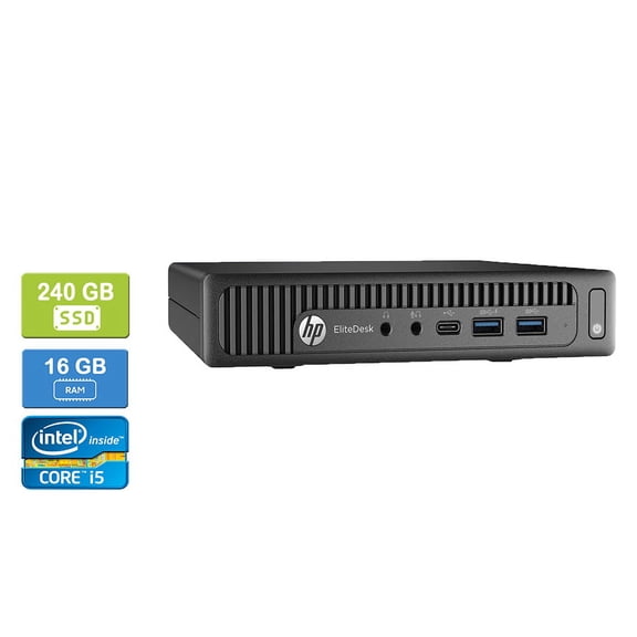 Used: HP 800 G2 Intel Core i5-6500T 16GB 240GB SSD Win 10 Pro UK&M