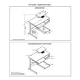 thumbnail image 2 of Techni Mobili Bureau Poste de Travail Informatique Complet, Gris, 2 of 5