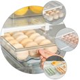 thumbnail image 2 of HAOAN Refrigerator Egg Drawer Egg Holder Hanging Egg Storage Container Bin Box, 2 of 4
