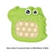 thumbnail image 2 of Empuje la burbuja con juguetes sensoriales de luz de sonido para regalos de niños (dinosaurio verde), 2 of 3