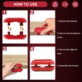 thumbnail image 4 of Banding Trimmer, Carbon Steel Blades Pneumatic Action Cutter for Woodworking, ABS Material, Smooth Cuts, 4 of 7