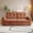 Orange, variant on 77" Convertible Sofa Bed – 2-in-1 Loveseat & Guest Bed, Chenille Fabric, 600lb Capacity