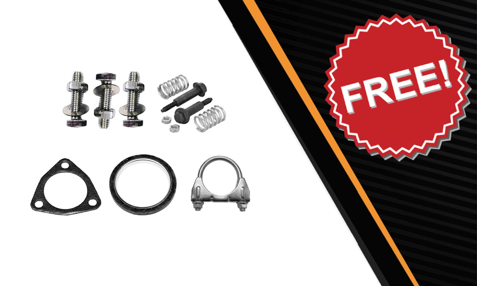 Northeastern Exhaust | Stainless Steel Resonator Pipe & Muffler Exhaust System Kit Fits 2006-2011 Honda Civic 1.3L Sedan - Direct Fit
