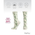 thumbnail image 6 of MeMoi Cactus Bamboo Blend Crew Socks - Womens - Female, One Size, Marshmallow, 6 of 10