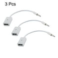 thumbnail image 2 of 3.5mm AUX Audio to USB 2.0 Cable Adapter Cord Car MP3 White 3 Pcs, 2 of 2
