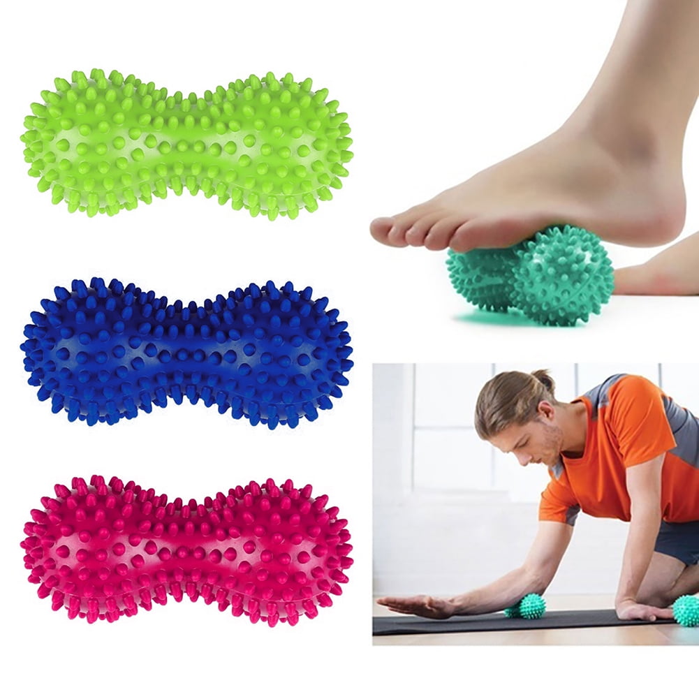 SPRING PARK Foot Massage Roller Spiky Ball Foot Pain Relief Massager Relieve Plantar Fasciitis and Heel Foot Arch Pain and Relax Shoulder Foot Back Leg Hand