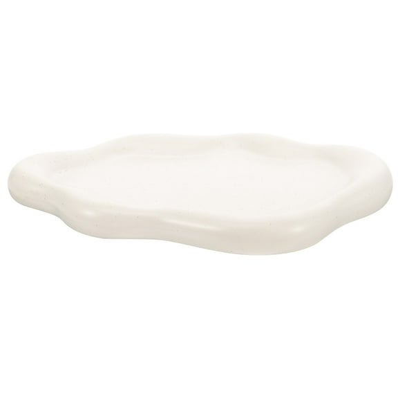 FUEENIRVA Cloud Shape Jewelry Plate Ceramic Display Women Home Decor 1Pack