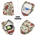 thumbnail image 5 of FORMRS Mini Backpack Purse for Women Travel Daypack Casual Shoulder Bag, Christmas Poinsettia, 5 of 7