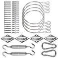 thumbnail image 1 of 5 MM 44 Pcs Stainless Steel Shade Sail Hardware Kit Triangle Rectangle Sun Shad, 1 of 8