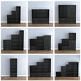 thumbnail image 4 of Furniture of America Seni Stackable Wood 4-Cube Bookcase in Black, 4 of 9