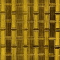 thumbnail image 1 of Ahgly Company Machine Washable Indoor Square Abstract Yellow Modern Area Rugs, 7' Square, 1 of 4