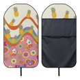 thumbnail image 6 of Uourmeti Retro Pineapple Floral Towel Car Seat Cover, Waterproof Warp Kitted Terry Cloth, Machine Washable, Suitable for SUVs and Trucks, 6 of 7