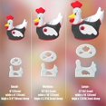 thumbnail image 3 of Chicken Basket Template Set, Chick Storage Basket Template Cutting Ruler with Instructions, DIY Quilting Sewing Crafts,S,1 x Chicken Basket Template,White, 3 of 9