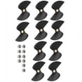 thumbnail image 1 of RC Boat Propeller, 10pcs Brushless Remote Control Tail Propeller Spare Part Kit Direct Replacement For FT009 RC Boat, 1 of 7